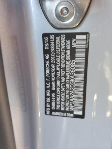 2016 PORSCHE CAYENNE - WP1AA2A20GKA36085