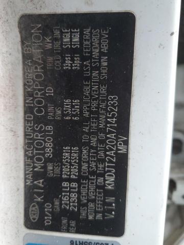 KNDJT2A20A7145233 2010 KIA SOUL