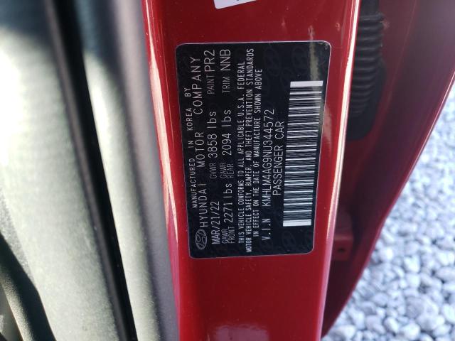 2022 HYUNDAI ELANTRA SE - KMHLM4AG9NU344572