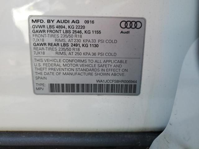 2017 AUDI Q3 PREMIUM - WA1JCCFS8HR006944