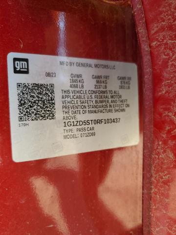 2024 CHEVROLET MALIBU LT - 1G1ZD5ST0RF103437