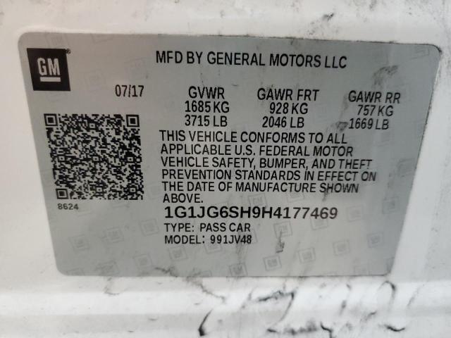 2017 CHEVROLET SONIC 1G1JG6SH9H4177469