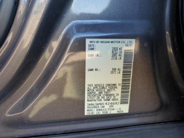2015 NISSAN ALTIMA 2.5 - 1N4AL3AP6FC424692