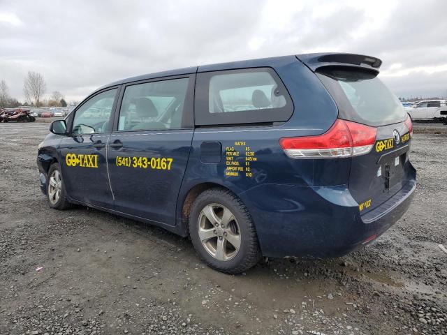 TOYOTA SIENNA 2011 blue  gas 5TDZK3DC9BS054405 photo #3