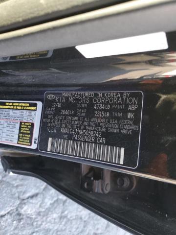 2017 KIA CADENZA PR - KNALC4J16H5058242