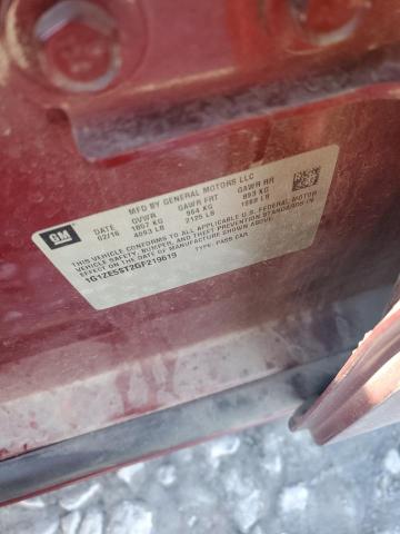 2016 CHEVROLET MALIBU LT 1G1ZE5ST2GF219619