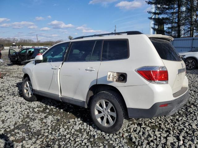 TOYOTA HIGHLANDER 2011 white  gas 5TDBK3EH7BS082473 photo #3