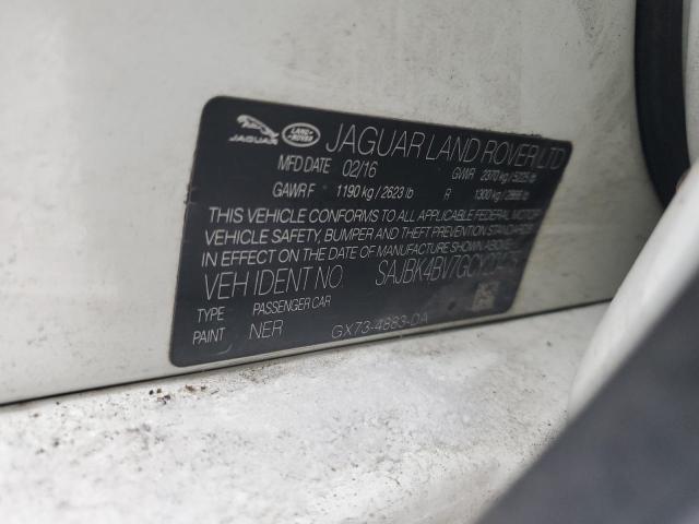 2016 JAGUAR XF PRESTIG SAJBK4BV7GCY20475