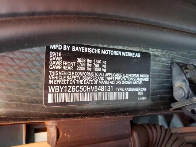 2017 BMW I3 BEV - WBY1Z6C50HV548131