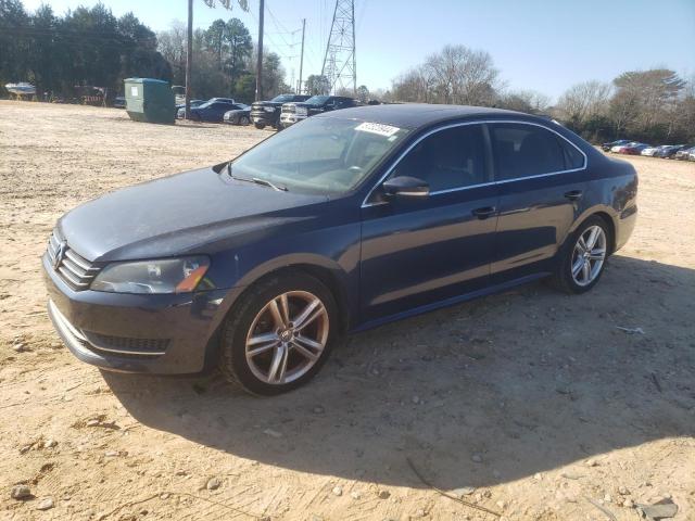 VOLKSWAGEN PASSAT SE 2014 blue  gas 1VWBT7A34EC060349 photo #1