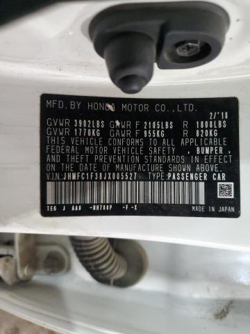 2018 HONDA CIVIC EX - JHMFC1F38JX005527