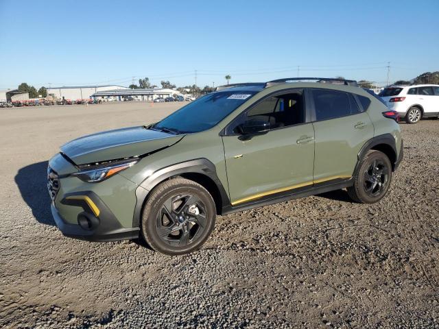 SUBARU CROSSTREK 2024 green  gas 4S4GUHF62R3721635 photo #1