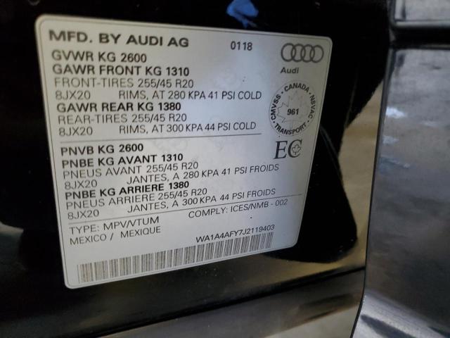 2018 AUDI SQ5 PREMIU WA1A4AFY7J2119403