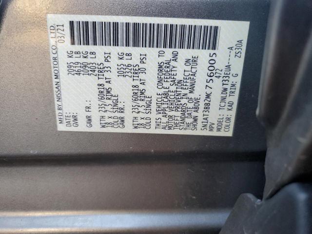 2021 NISSAN ROGUE SV - 5N1AT3BB2MC756005