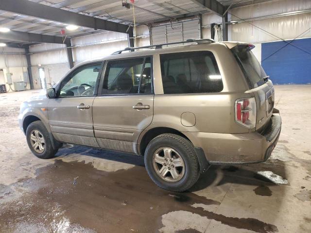 HONDA PILOT VP 2008 tan  gas 5FNYF18248B050426 photo #3