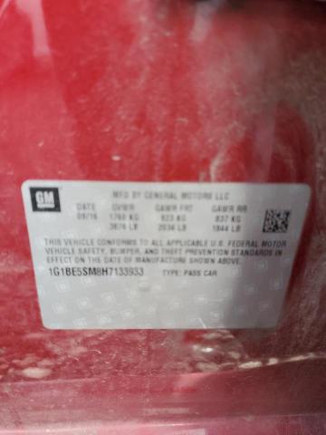2017 CHEVROLET CRUZE LT - 1G1BE5SM8H7133933