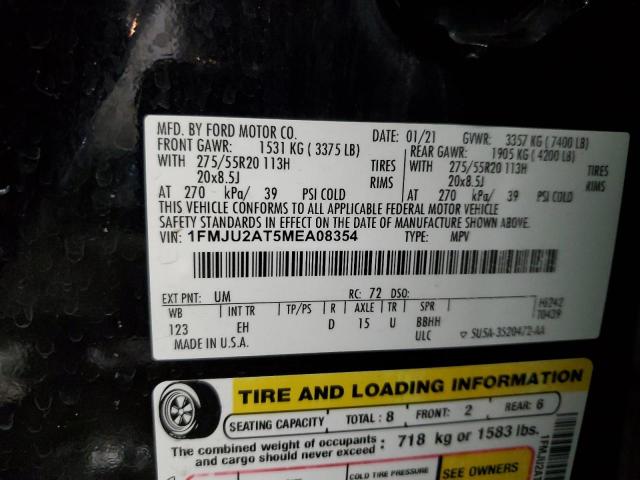 2021 FORD EXPEDITION - 1FMJU2AT5MEA08354