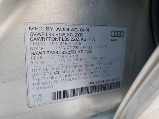 2014 AUDI A4 ALLROAD - WA1UFAFL2EA145057