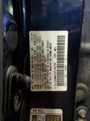 2015 HONDA CR-V EXL - 5J6RM4H70FL006788