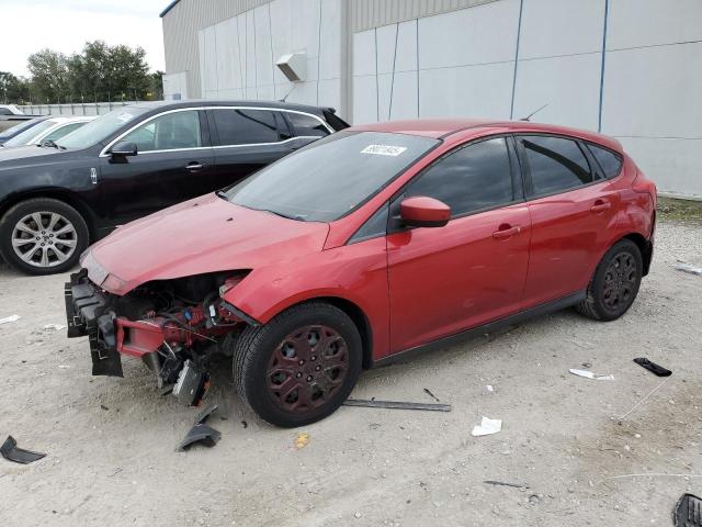 FORD FOCUS SE 2012 red hatchbac gas 1FAHP3K28CL166645 photo #1