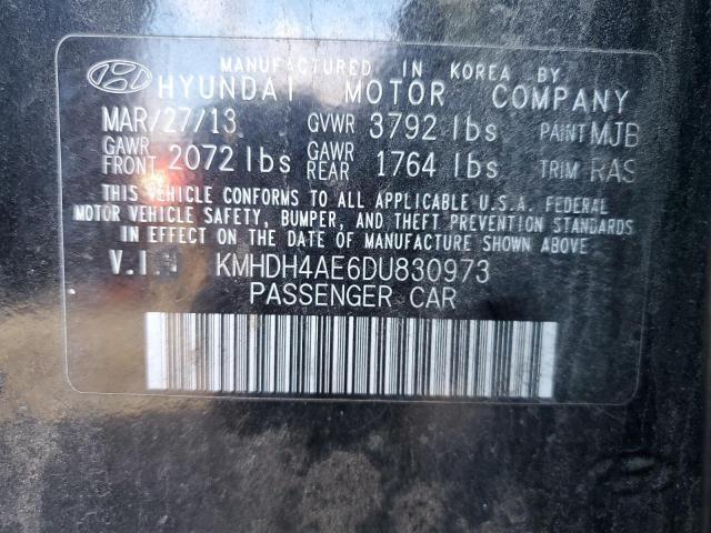 VIN KMHDH4AE6DU830973 2013 HYUNDAI ELANTRA no.12