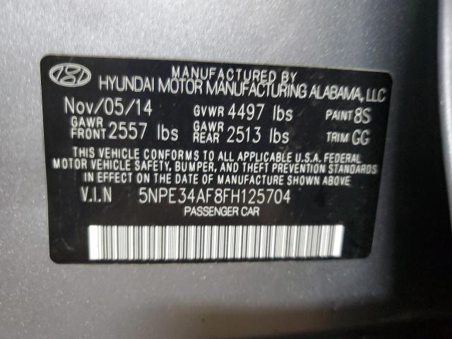 2015 HYUNDAI SONATA 5NPE34AF8FH125704