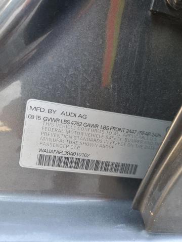 2016 AUDI A4 PREMIUM WAUAFAFL3GA010162