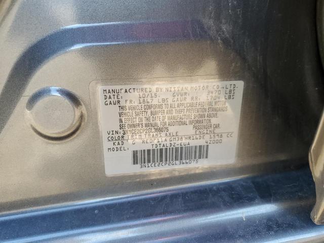 2016 NISSAN VERSA NOTE 3N1CE2CP2GL366075