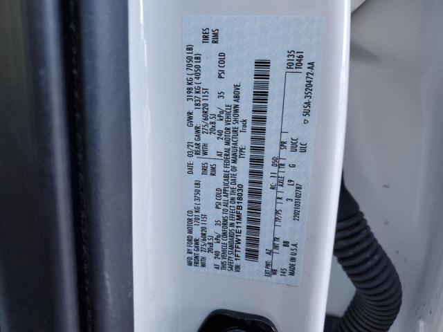 2021 FORD F150 SUPER - 1FTFW1E11MFB18030