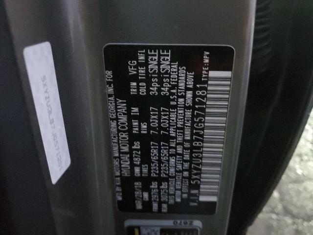 2018 HYUNDAI SANTA FE S - 5XYZU3LB7JG571281