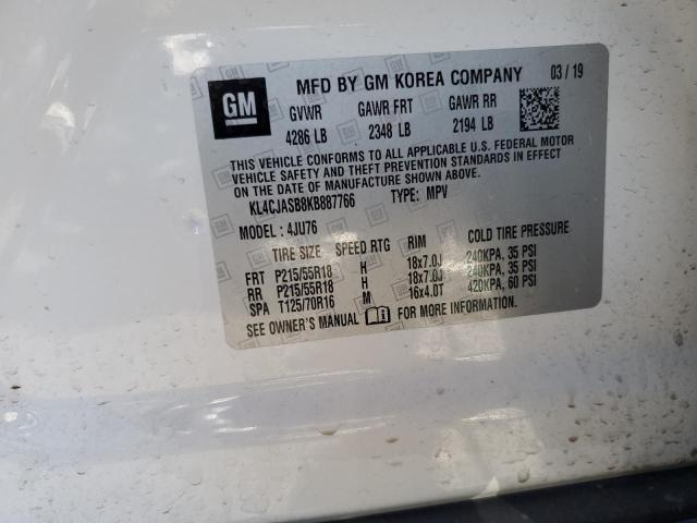 2019 BUICK ENCORE PRE - KL4CJASB8KB887766