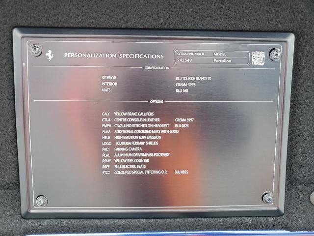 2019 FERRARI PORTOFINO ZFF89FPAXK0242549