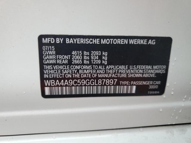 2016 BMW 428 I GRAN WBA4A9C59GGL87897