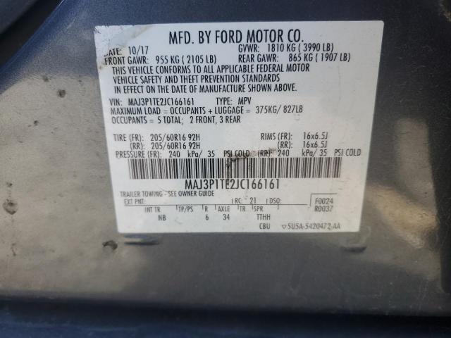 2018 FORD ECOSPORT S - MAJ3P1TE2JC166161
