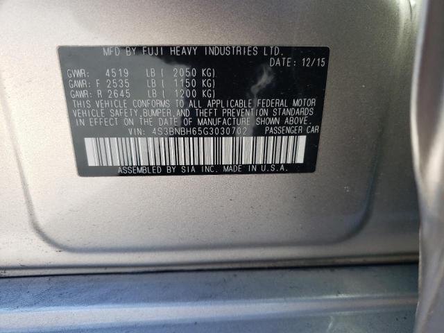 2016 SUBARU LEGACY 2.5 - 4S3BNBH65G3030702