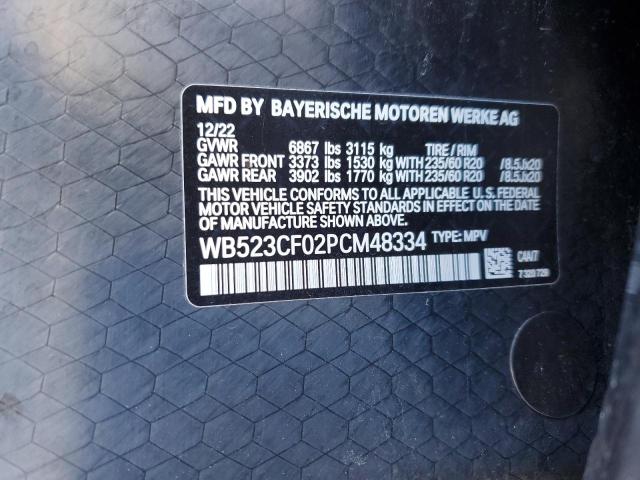 2023 BMW IX XDRIVE5 WB523CF02PCM48334