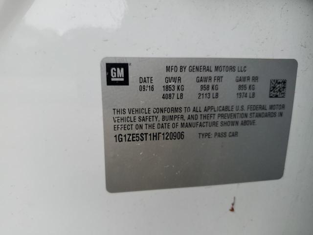 2017 CHEVROLET MALIBU LT 1G1ZE5ST1HF120906