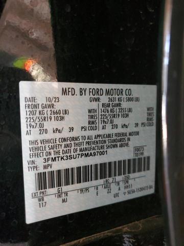 2023 FORD MUSTANG MA 3FMTK3SU7PMA97001