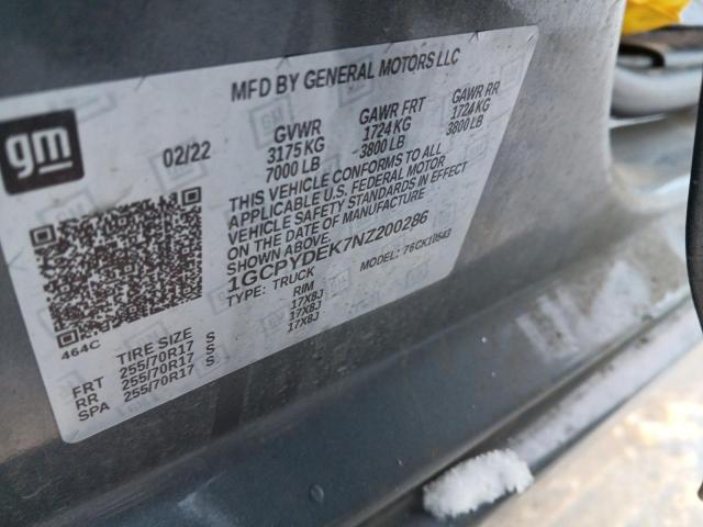 2022 CHEVROLET SILVERADO #3277049172