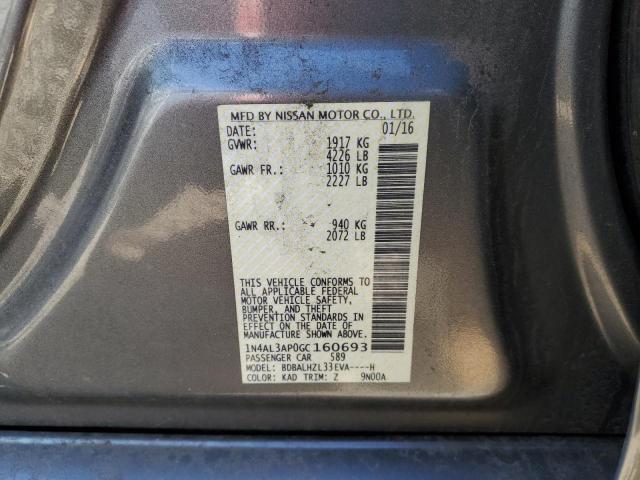 2016 NISSAN ALTIMA 2.5 - 1N4AL3AP0GC160693