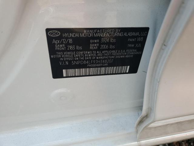 2018 HYUNDAI ELANTRA SE 5NPD84LF9JH348207