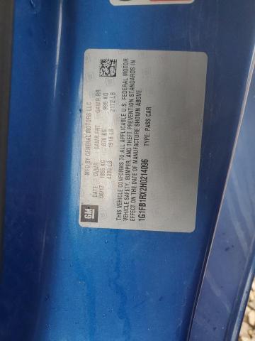 2017 CHEVROLET CAMARO LT 1G1FB1RX2H0214096