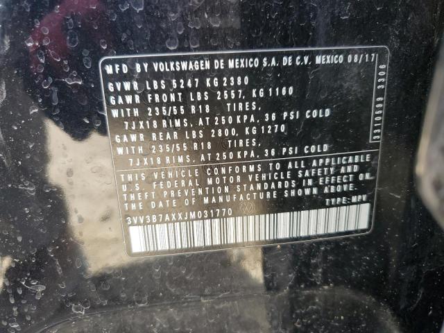 2018 VOLKSWAGEN TIGUAN SE - 3VV3B7AXXJM031770