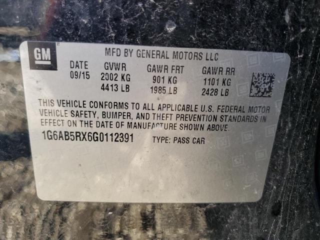 2016 CADILLAC ATS LUXURY 1G6AB5RX6G0112391