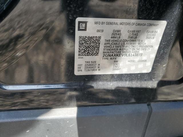 2020 CHEVROLET EQUINOX LT 2GNAXKEV0L6143873