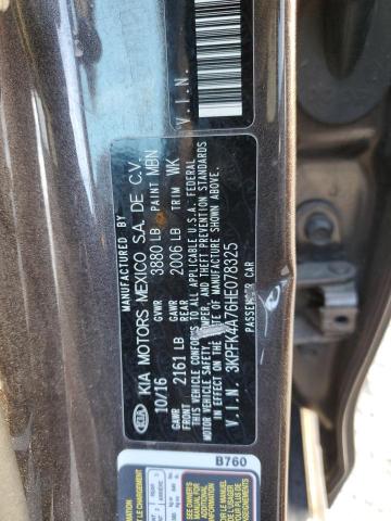 2017 KIA FORTE LX 3KPFK4A76HE078325