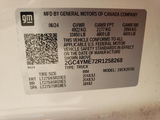 2024 CHEVROLET SILVERADO - 2GC4YME72R1258268