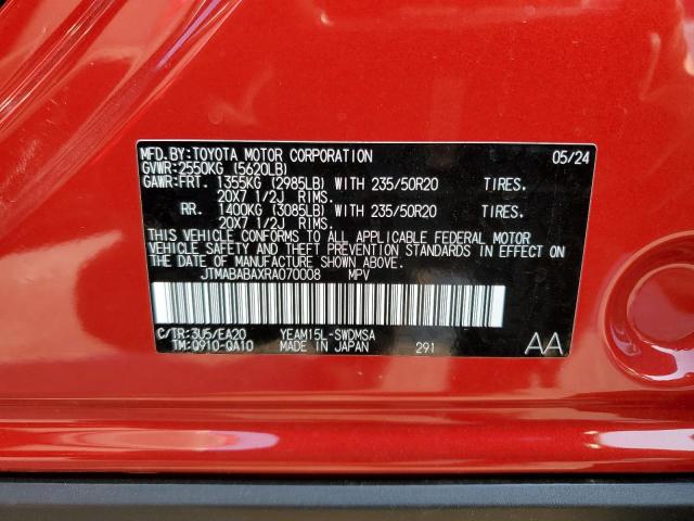 2024 SUBARU SOLTERRA P JTMABABAXRA070008