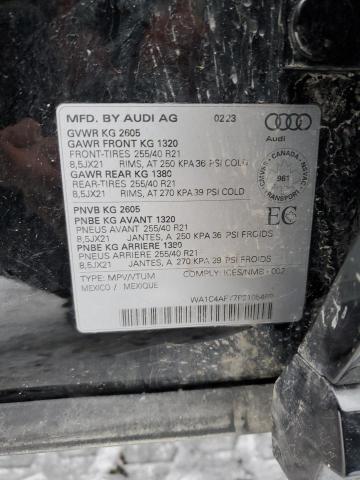 2023 AUDI SQ5 PRESTI WA1C4AFY7P2105468