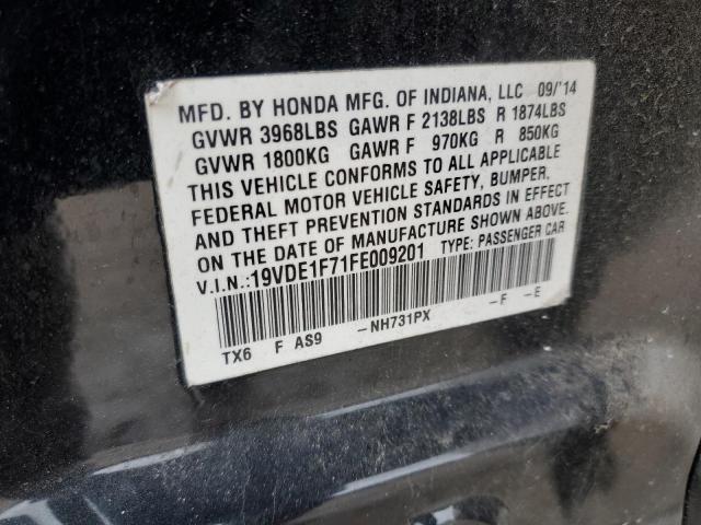 2015 ACURA ILX 20 TEC 19VDE1F71FE009201